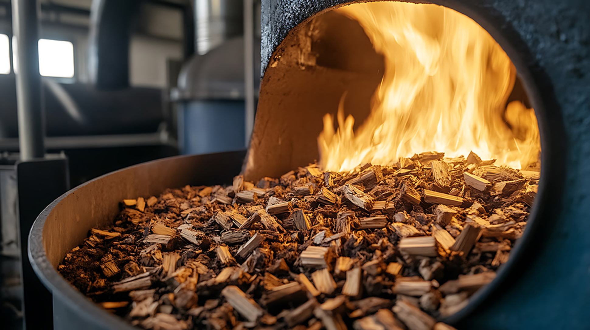 Hack­schnitzel­heizung bei Muster Elektro in Musterstadt